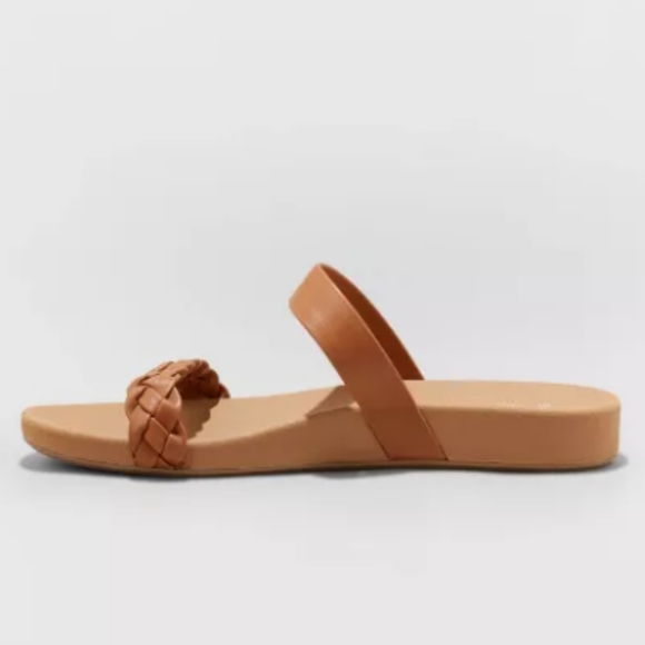 NWT Dani Slide Sandals "Shade & Shore" -brown - Picture 2 of 6